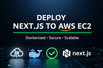 dockerize and deploy your next js app to AWS ec2 instance