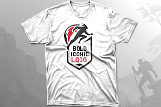 create a bold iconic logo for apparel or merchandise