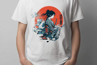 draw awesome japanese or anime streetwear style for t shirt