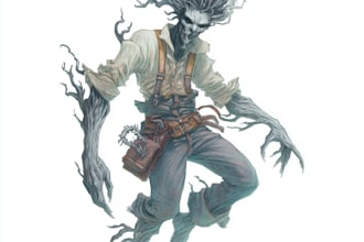 create an horror character design
