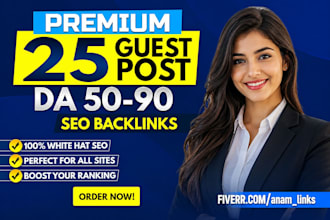 do SEO guest post backlink, high da guest post service, publish article