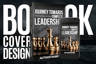 design a professional book cover or ebook cover with 3d mockups