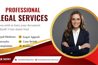 professionally draft or review court documents, motions, petitions, pleadings