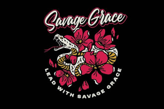 design savage grace apparel logo
