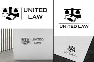 design a unique modern law firm, lawyer, attorney and law business logo