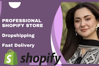 create a professional shopify store setup with winning products
