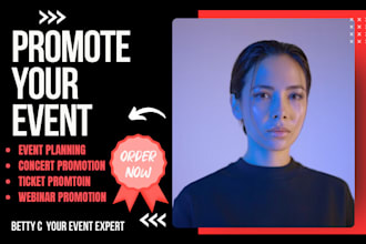 do targeted event promotion, eventbrite, webinar, concerts to increase guests
