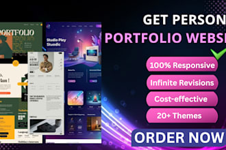 build a portfolio website, business website on react