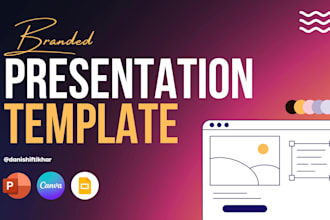 create a branded presentation template