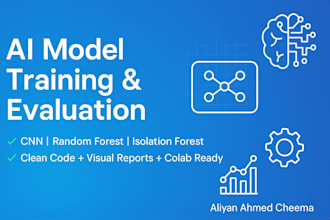 train and evaluate ai and ml models using CNN, decision tree, and more