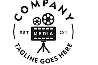 design super high quality film production logo with free source file