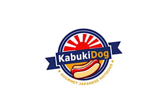 design monogram awesome dog food logo