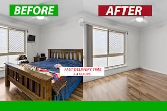 erase objects and furniture from property photos