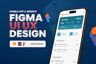 redesign mobile app UI UX with user friendly design in figma