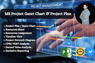 create ms project gantt chart and project plans