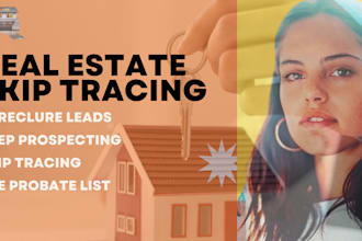 do skip tracing, deep prospecting, and foreclosure property leads