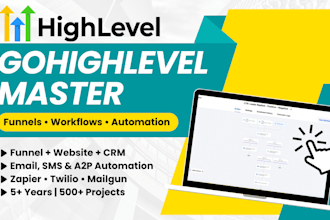 build your gohighlevel website, funnel and CRM workflows