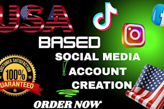 create a verified usa based instagram account, usa tiktok account, usa facebook
