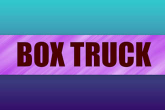 create professional box truck wrap, box trailer wrap ,events trailer wrap design