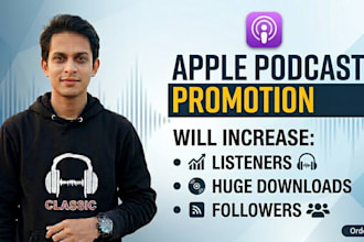 organic apple podcast promotion to increase listeners