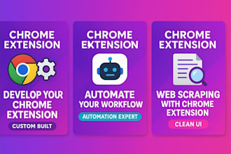 create a custom google chrome extension