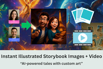 create a custom picture book story with custom developed ai tool