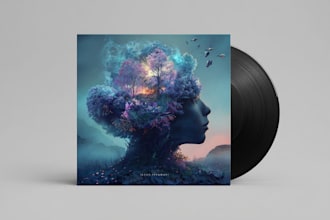 draw a album cover or single cover art