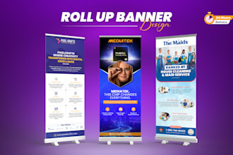 design roll up banner, retractable banner, signage for you