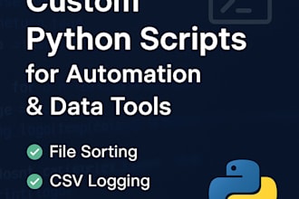 automate your tasks with custom python scripts