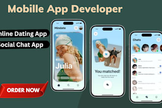 develop a social chat app social media app dating app