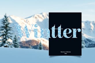 create branding logo and mockup for your winter collections
