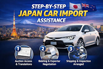 export japanese car import and auction sourcing service