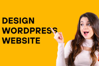 design or redesign wordpress landing page