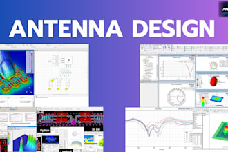 design custom rf, microwave, or mmwave antenna structures in cst, hfss, or ads