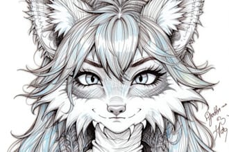 draw art of your furry character or fursona