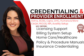 credentialing and provider enrollment for US medical providers, medical billing