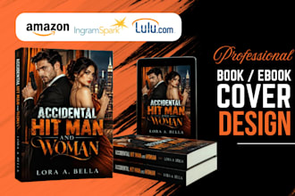 design a professional book cover and ebook cover for amazon KDP