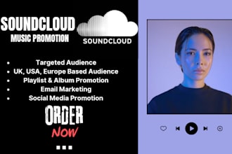 promote soundcloud with social media and email marketing, increase fanbase