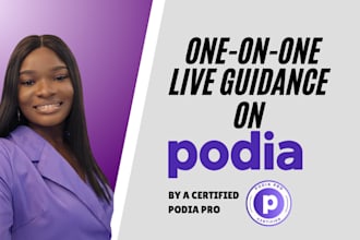 guide you to set up your podia website in live video