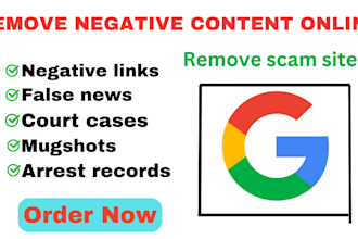send dmca takedown notice to remove article mugshots arrested and harassing