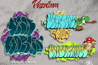 do wonderful graffiti throw up for your brand