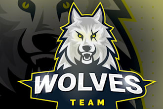 design good looking wolf logo