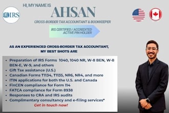 provide personal cross border tax preparation, filing