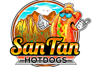 design proffesional hot dog logo