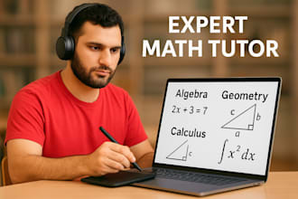 be your expert math tutor for algebra, geometry and calculus