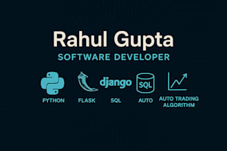 develop custom software, automation tools using python