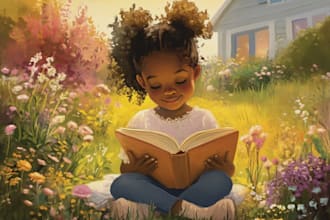 illustrate african american children book illustration
