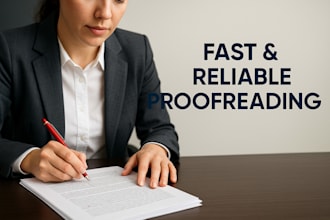 provide professional proofreading for any documents