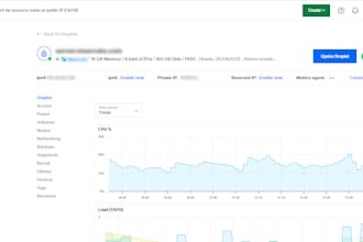 build and configure your vps using digitalocean droplets