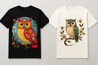 design minimalist vector t shirt graphics for your brand